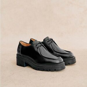 NEW SEZANE Markus Derbies in glossy black